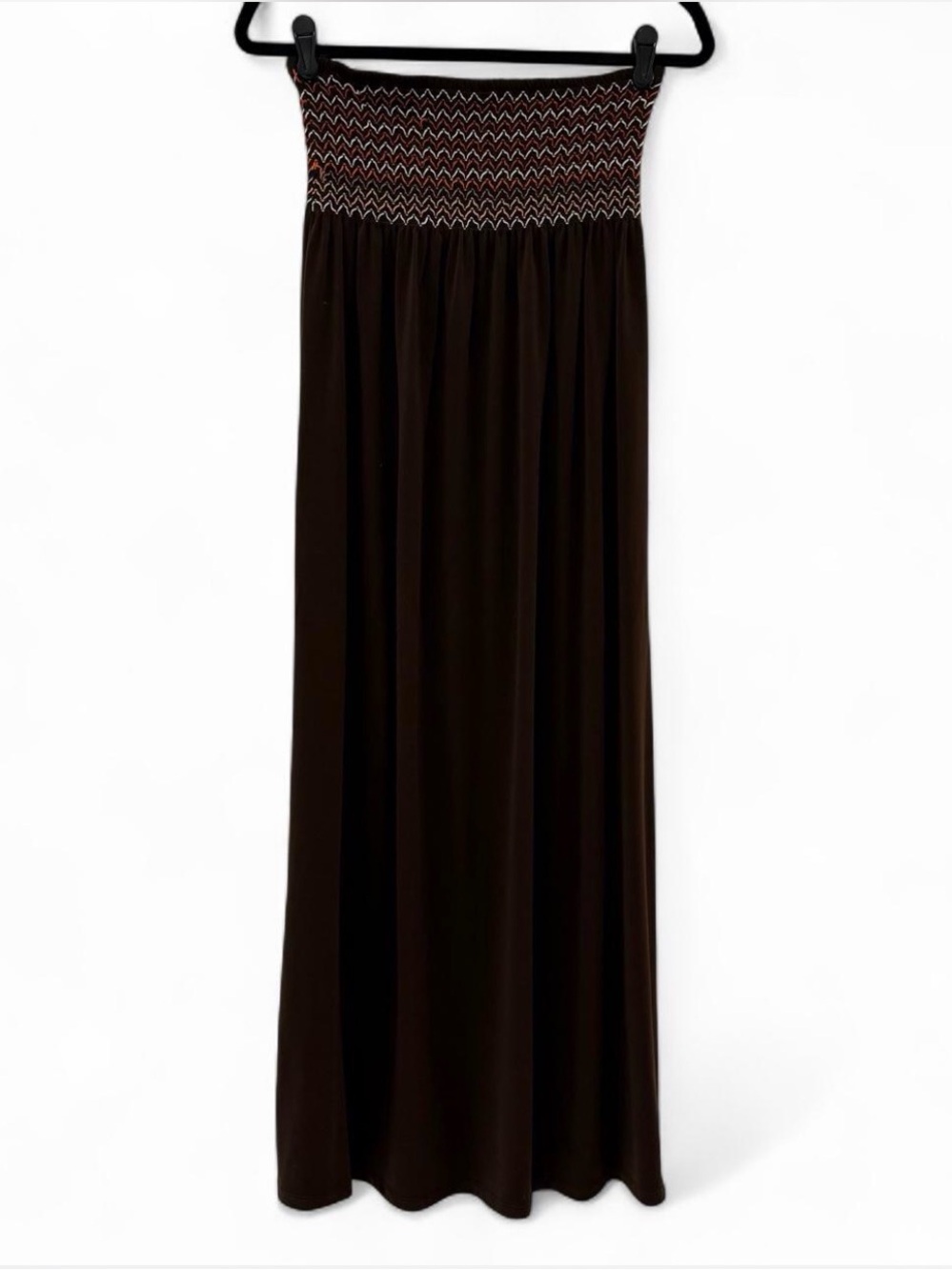 alyn paige brown convertible maxi dress skirt